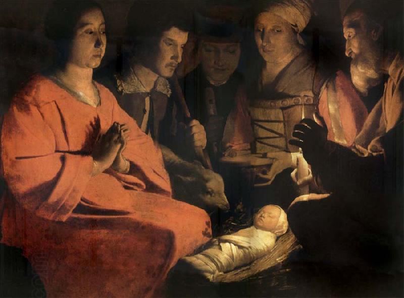 Georges de La Tour The adoracion of the shepherds China oil painting art
